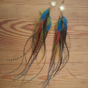 kolczyki z piór Energia z gwiazd