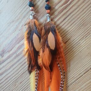 Alternative view of kolczyki z piór Cytrusowe krople