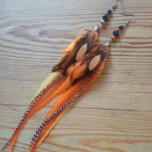 kolczyki z piór Cytrusowe krople