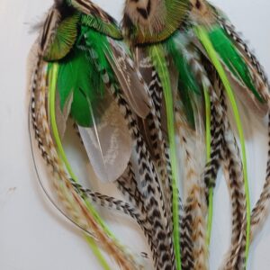 Alternative view of kolczyki z piór Dzika trawa