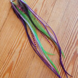 kolczyki z piór Smukłe Fiołki