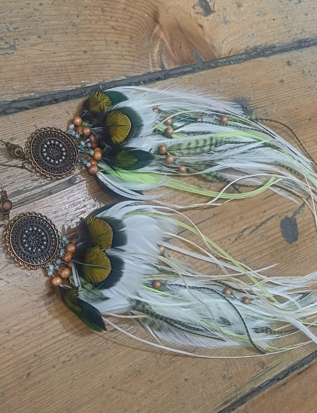 kolczyki z piór Gypsy Dream - obrazek 3